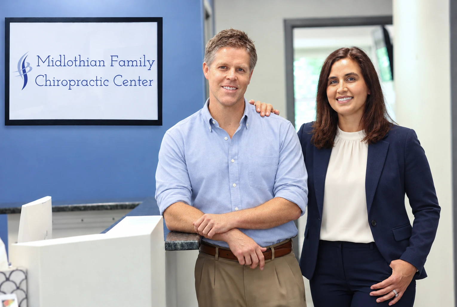 Dr. Ryan Heid and Dr. Kate Brus at the practice